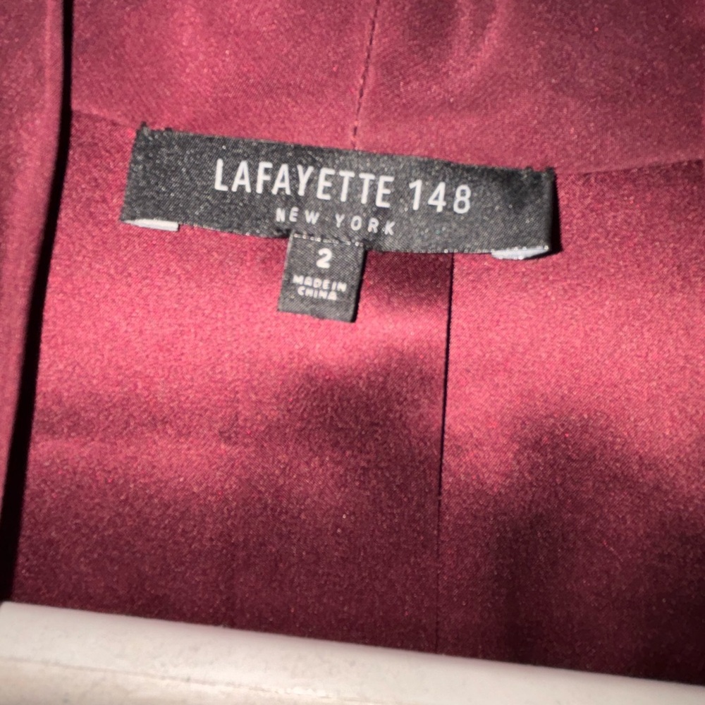 Lafayette 148 Burgundy Dress